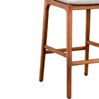 Banqueta Adele 43cm Madeira Maciça | Factor Off White - Salla